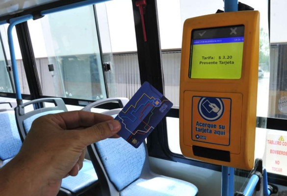 Pasajeros de Tegucigalpa usarán tarjeta prepago