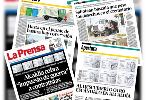 Descubren fraude en el manejo de basura de San Pedro Sula