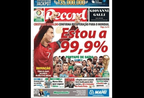 Portadas de los diarios del mundo rendidas a Brasil 2014