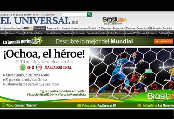 Medios mexicanos y del mundo se rinden a 'Memo' Ochoa