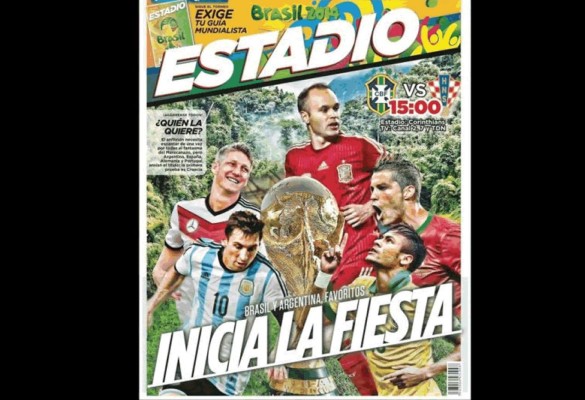 Portadas de los diarios del mundo rendidas a Brasil 2014