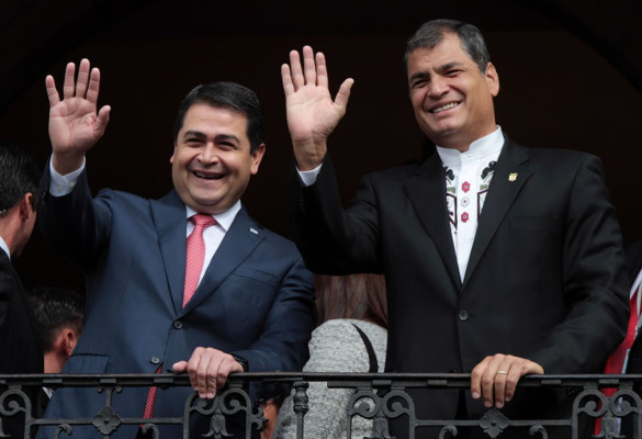 Presidente de Honduras se reúne con Correa en Ecuador