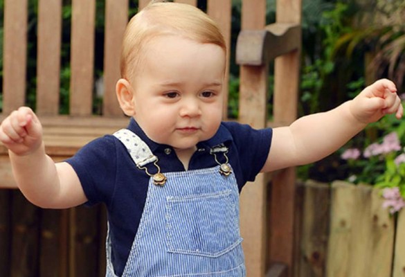 Príncipe George en clases de natación