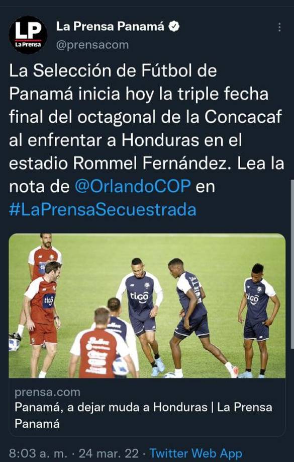 Medios deportivos de Panamá señalan que su selección vencerá a una Honduras que ya está sin opciones de pelear por el Mundial.