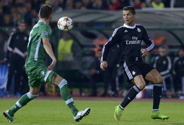 Cristiano Ronaldo salió lesionado en el juego ante el Ludogorest