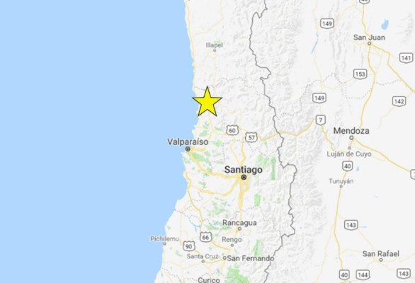 Sismo de magnitud 5 afecta la zona central de Chile