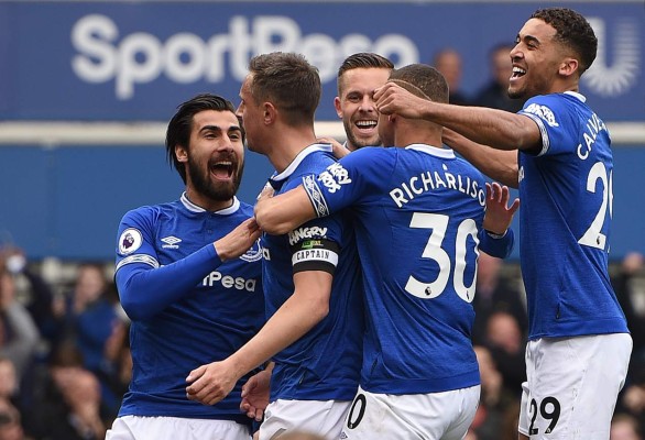 El Everton sorprende al Arsenal y lo vence en el clásico del norte