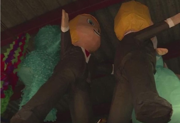 Las piñatas de Trump triunfan en México