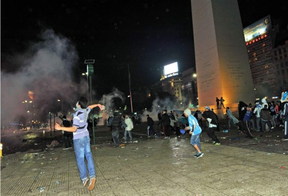 Disturbios en Argentina tras la derrota en la final de Brasil 2014