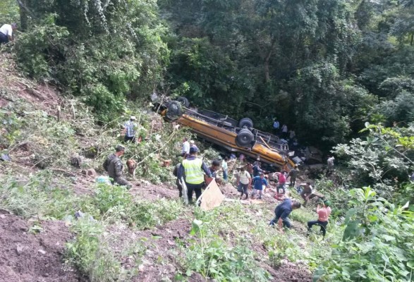 Alta velocidad, principal hipótesis del accidente de bus en Honduras