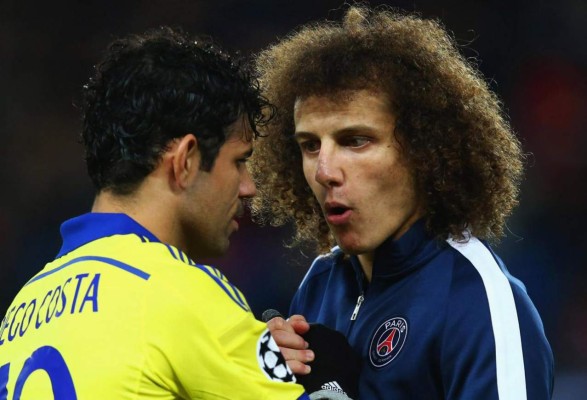 David Luiz anima a Diego Costa a que fiche por el PSG
