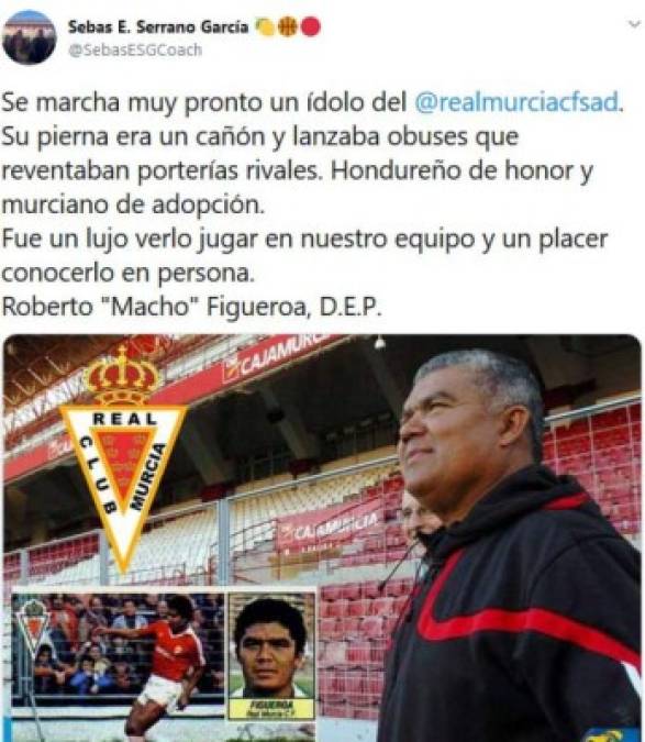 Para los aficionados del Real Murcia fue un lujo ver jugar a Roberto Figueroa.