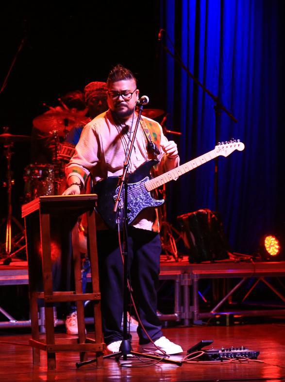 Manu Martínez en el escenario.