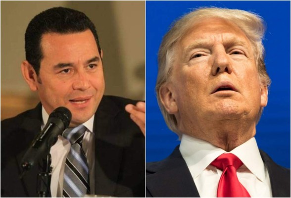 Trump se reúne con Jimmy Morales en Washington