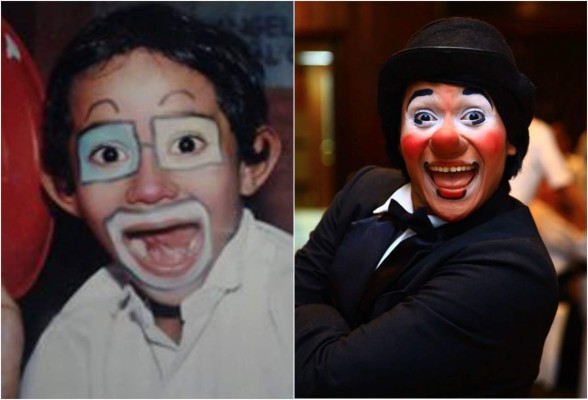 'Popeyito', un universitario que sigue siendo payaso