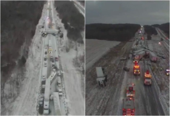 Cinco muertos y cientos de accidentes por nevada en EEUU