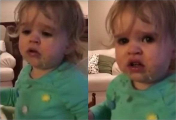 La reacción de una niña al probar wasabi por primera vez