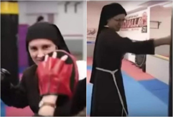 Monjas boxeadoras por una buena causa