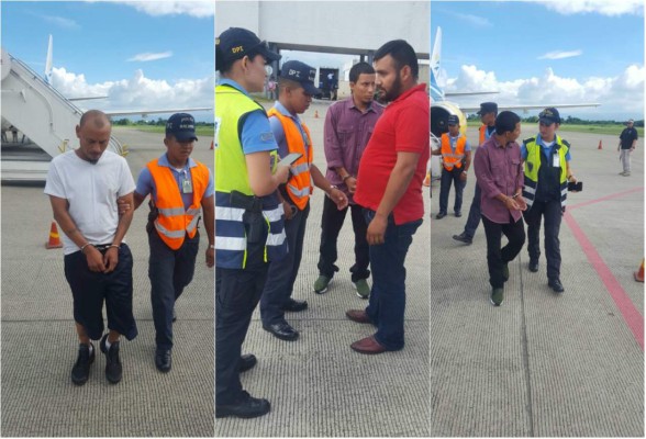Se bajaron del avión deportados y son capturados por Interpol