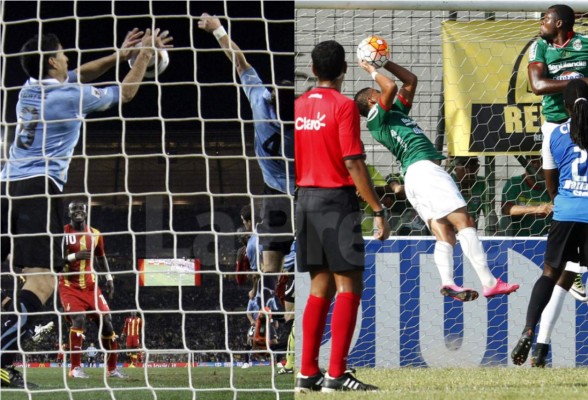 Jugador hondureño emula penal que hizo Suárez en Sudáfrica 2010