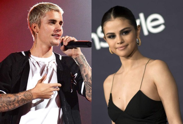 Justin Bieber y Selena Gómez recibieron el 2018 juntos  