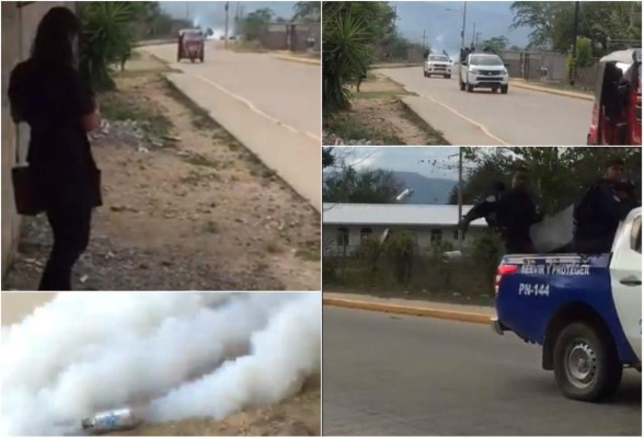 Investigan abuso de policías que lanzaron gas lacrimógeno a pobladores en Santa Bárbara