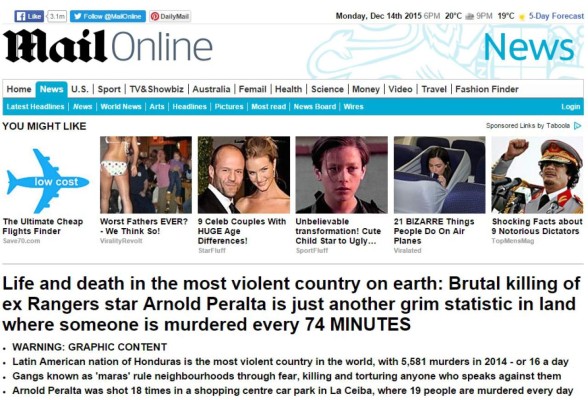 Crimen no resuelto de Arnold Peralta resalta violencia en Honduras