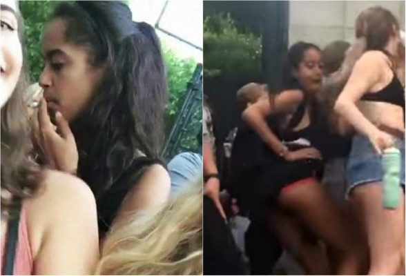 Video: Captan a Malia Obama fumando 'marihuana'