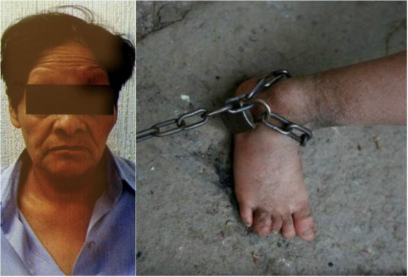 Capturan a abuela que encadenó y torturó a su nieta de 7 años