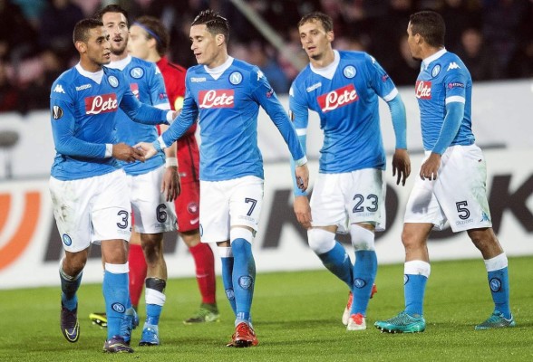El Napoli manda en la fase de grupos de la Europa League