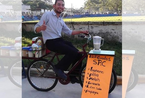 El 'bicilicuado', puro ingenio catracho con sabor