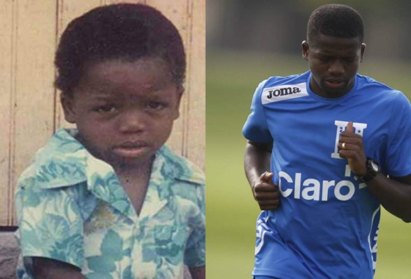 Los futbolistas cuando eran niños