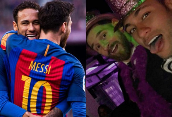 Revelan el motivo de la foto y mensaje de Neymar con Messi