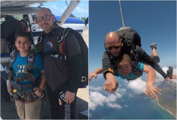 Video: Intrépido hondureño de ocho años saltó de un paracaídas