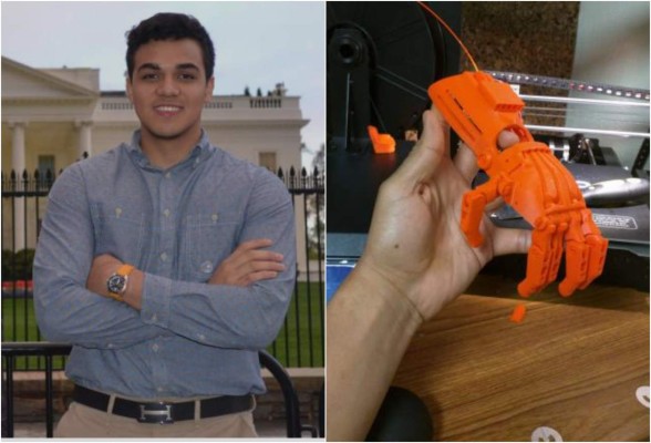 Estudiante de la Unah-vs crea prótesis de mano 3D