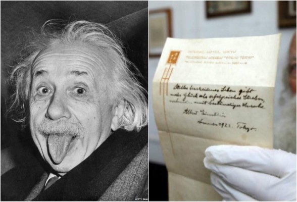 La calma y una vida modesta, la fórmula de la felicidad de Albert Einstein