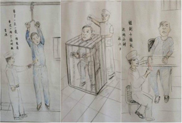 Exprisionero muestra con dibujos las torturas que sufrió en prisión