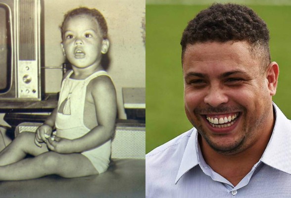 Los futbolistas cuando eran niños