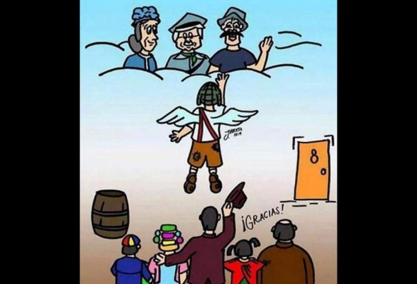 'Chavo del 8' es despedido con foto homenaje