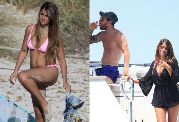 Antonella Roccuzzo enamora con su figura en Ibiza