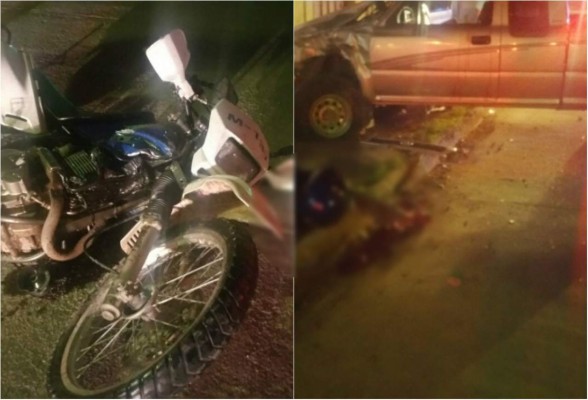 Dos policías mueren atropellados por un vehículo en Siguatepeque