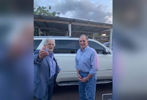 El tenor Plácido Domingo ya está en Honduras