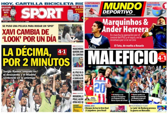 La Décima reina en las portadas de la prensa española