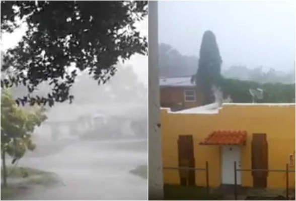 Hondureños comparten videos del azote de huracán Irma