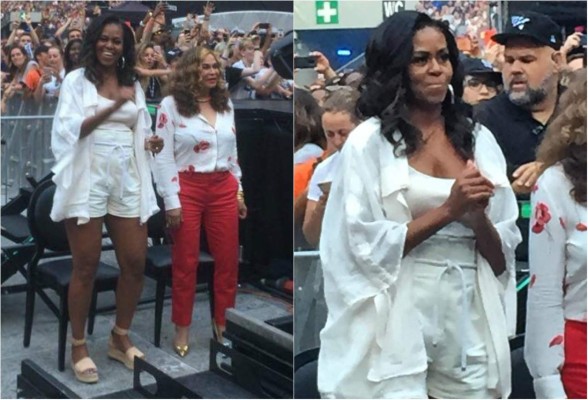 Michelle Obama sorprende con sexy baile en concierto de Beyonce