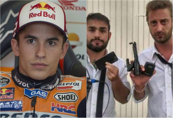 Periodistas agreden a piloto español Marc Márquez