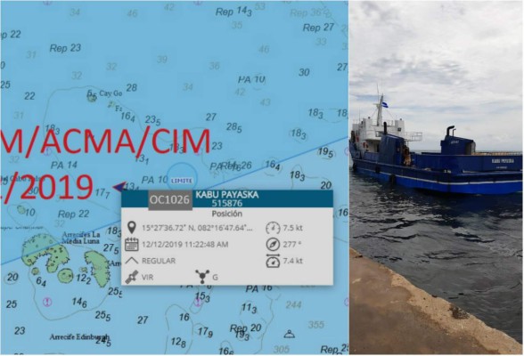 FFAA detiene una supuesta narcoembarcación con bandera hondureña