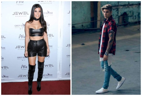 Kourtney Kardashian le muestra sus senos a Justin Bieber