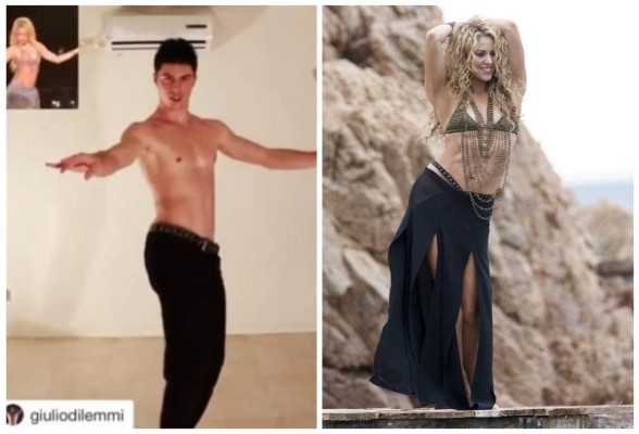 Un hombre mueve las caderas igual a Shakira