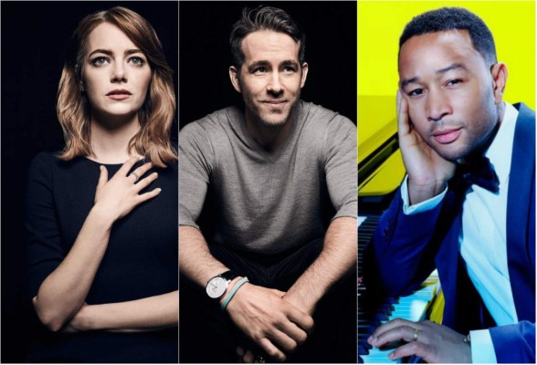 Emma Stone, Ryan Reynolds y John Legend, entre los más influyentes de 'Time”